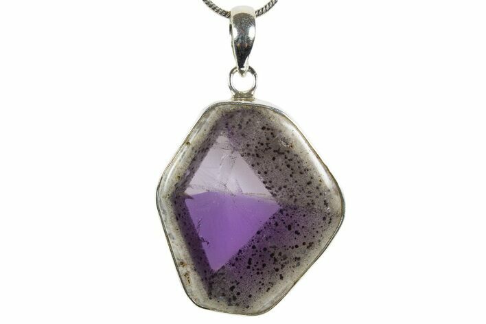 Polished Amethyst Pendant (Necklace) - Sterling Silver #345254